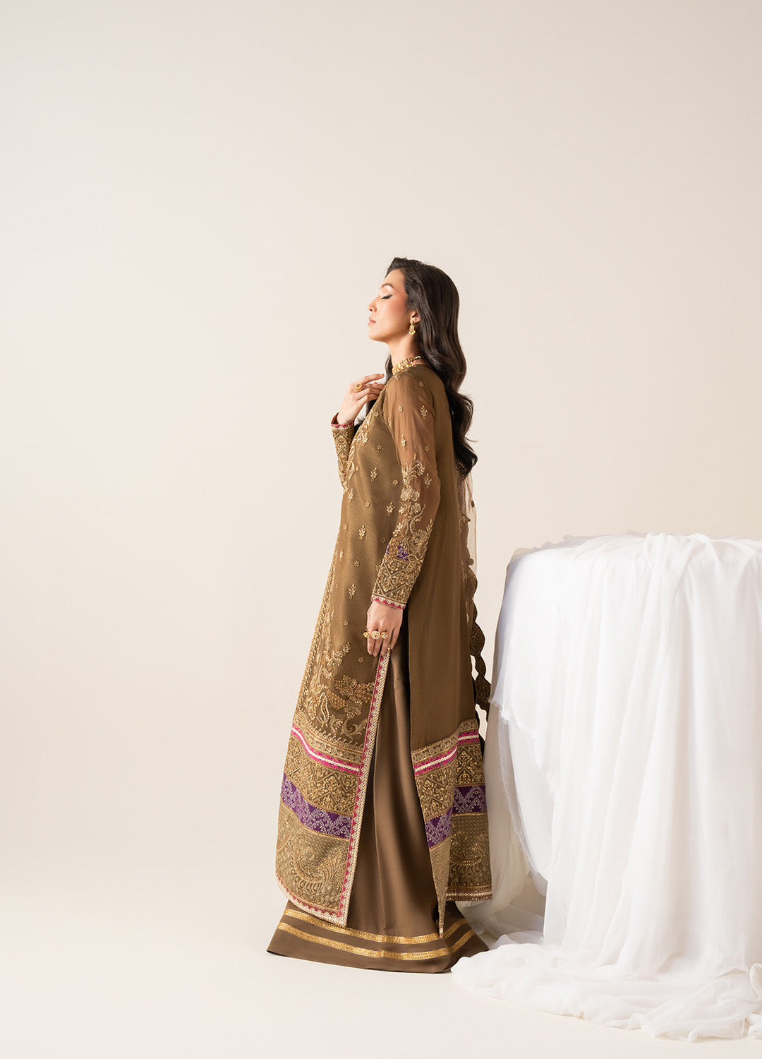 Embroidered Chiffon OLYMPE