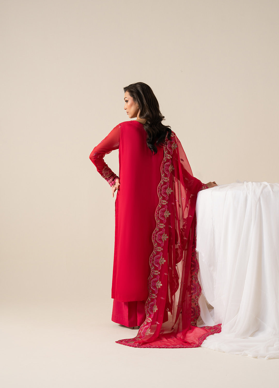 Embroidered Chiffon ELLA