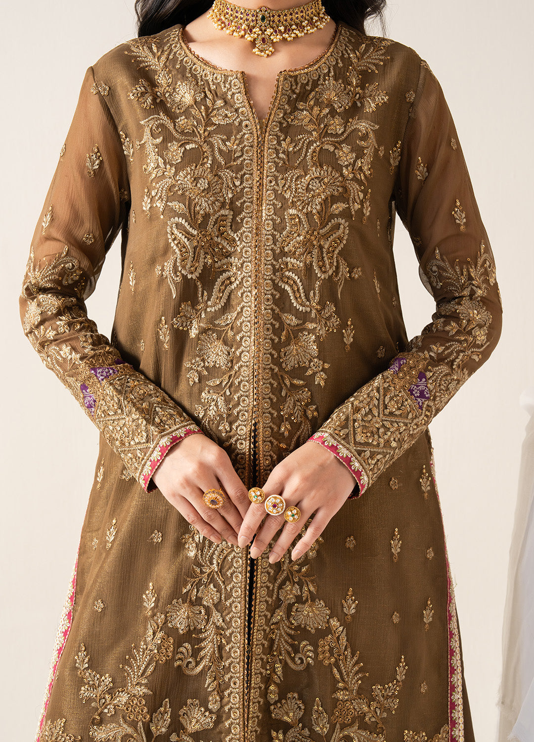 Embroidered Chiffon OLYMPE
