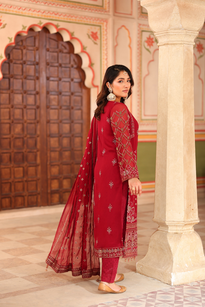 Nurin Chiffon - Burgundy