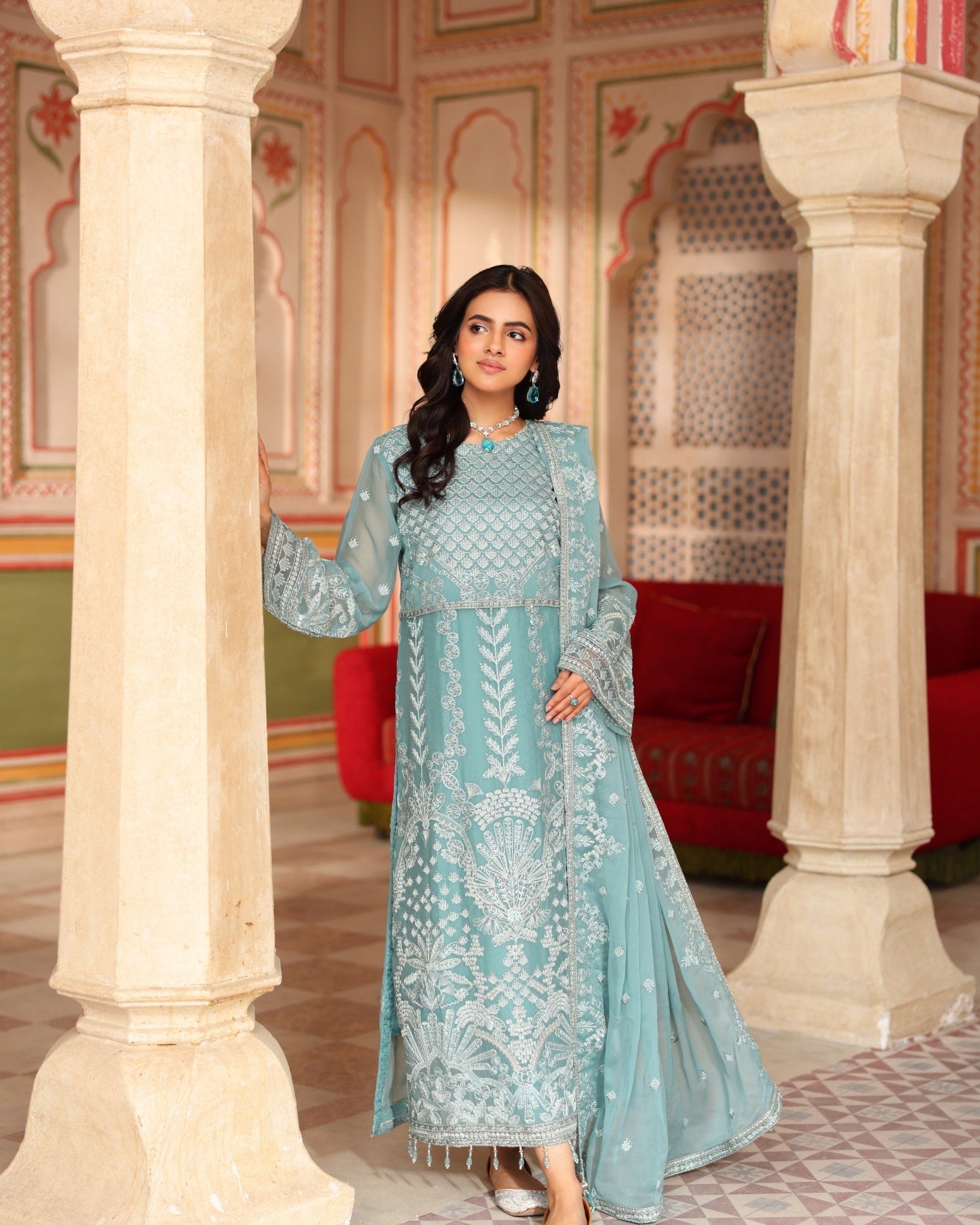 Nurin Chiffon - Ferozi