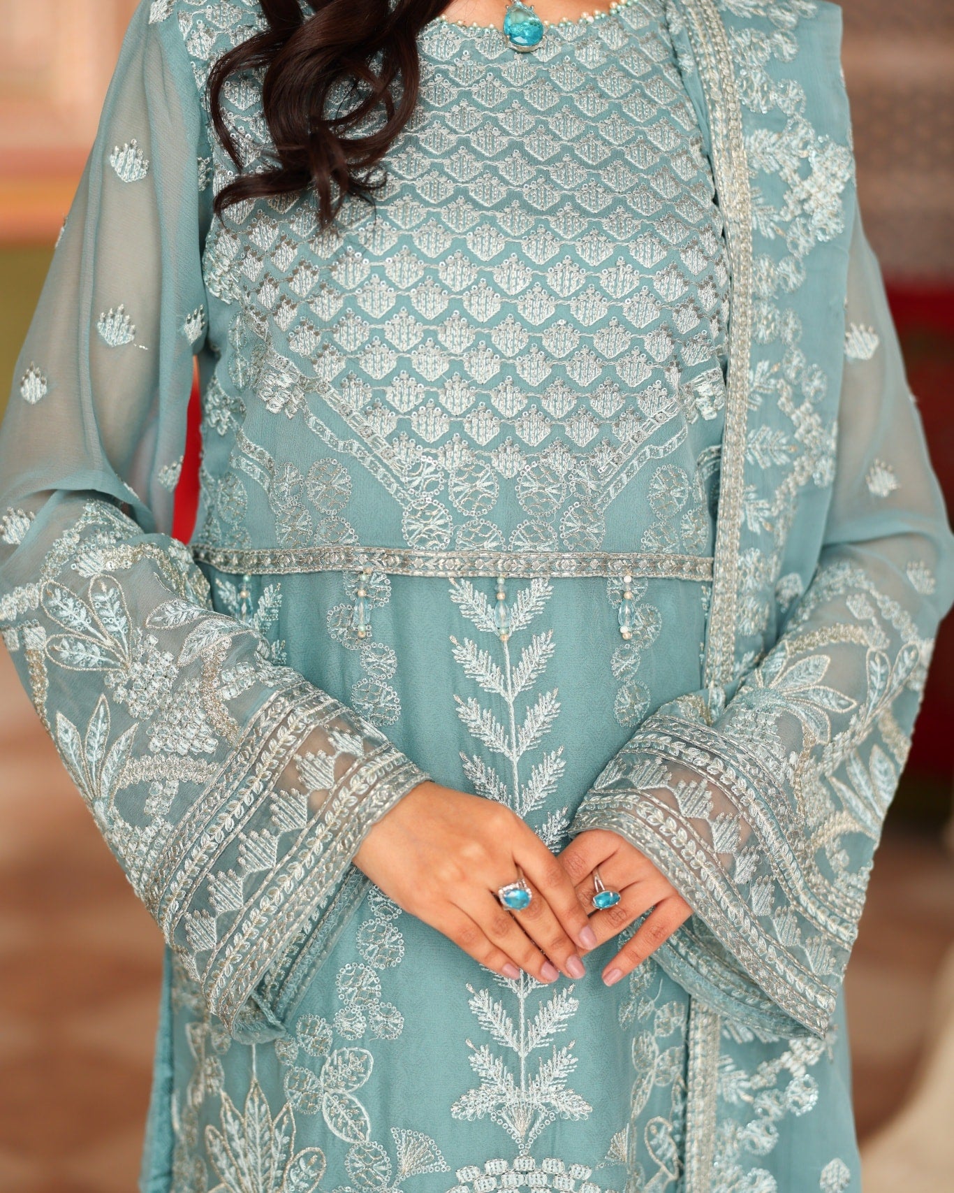 Nurin Chiffon - Ferozi