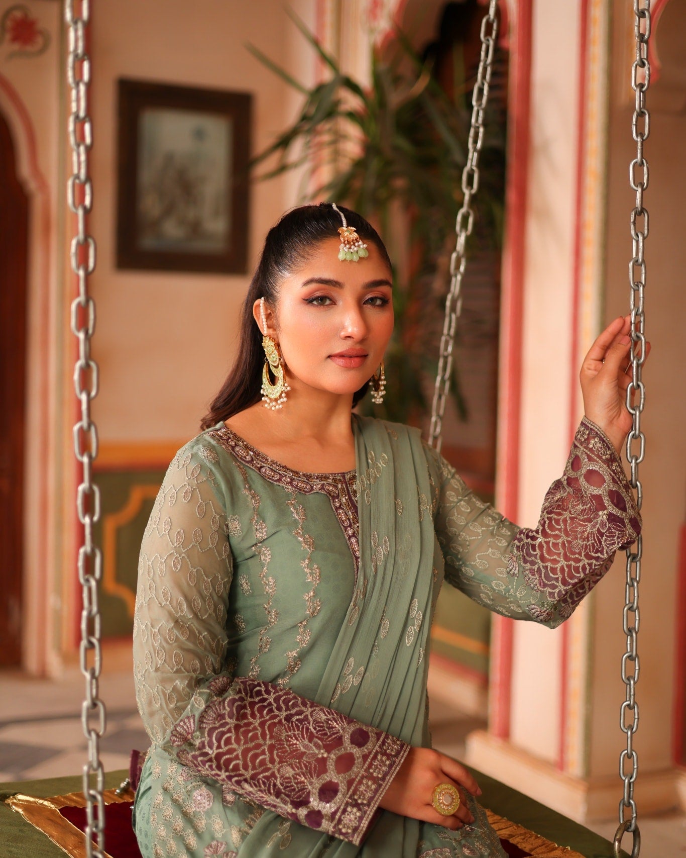 Nurin Chiffon - Persian Green