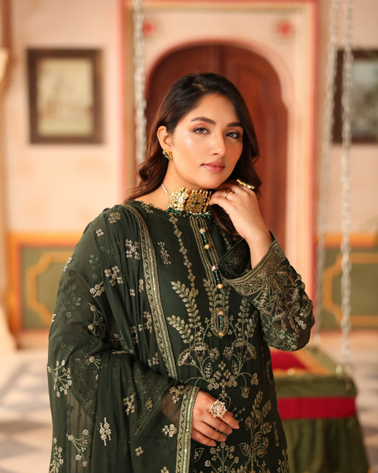 Nurin Chiffon - Poison Green