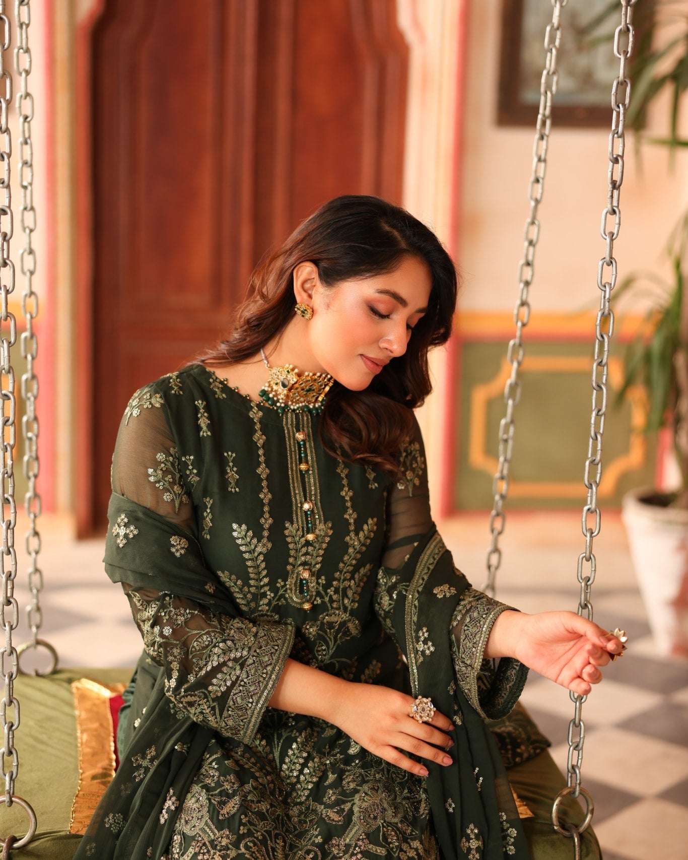 Nurin Chiffon - Poison Green