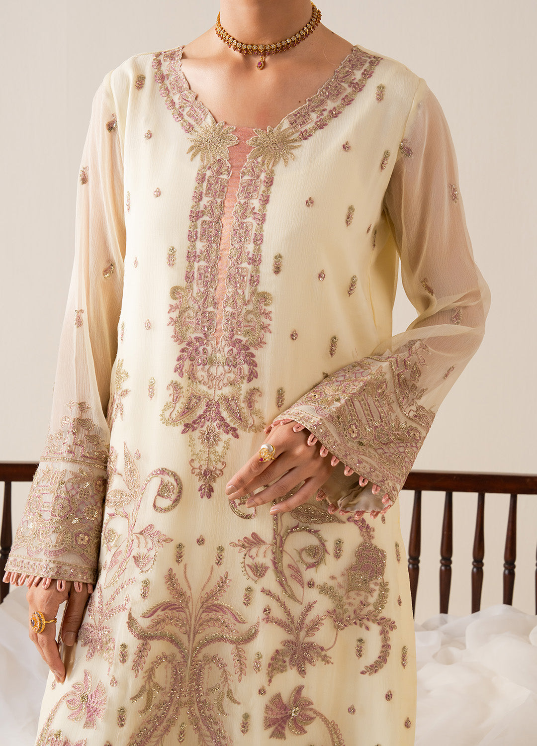 Embroidered Chiffon LILI