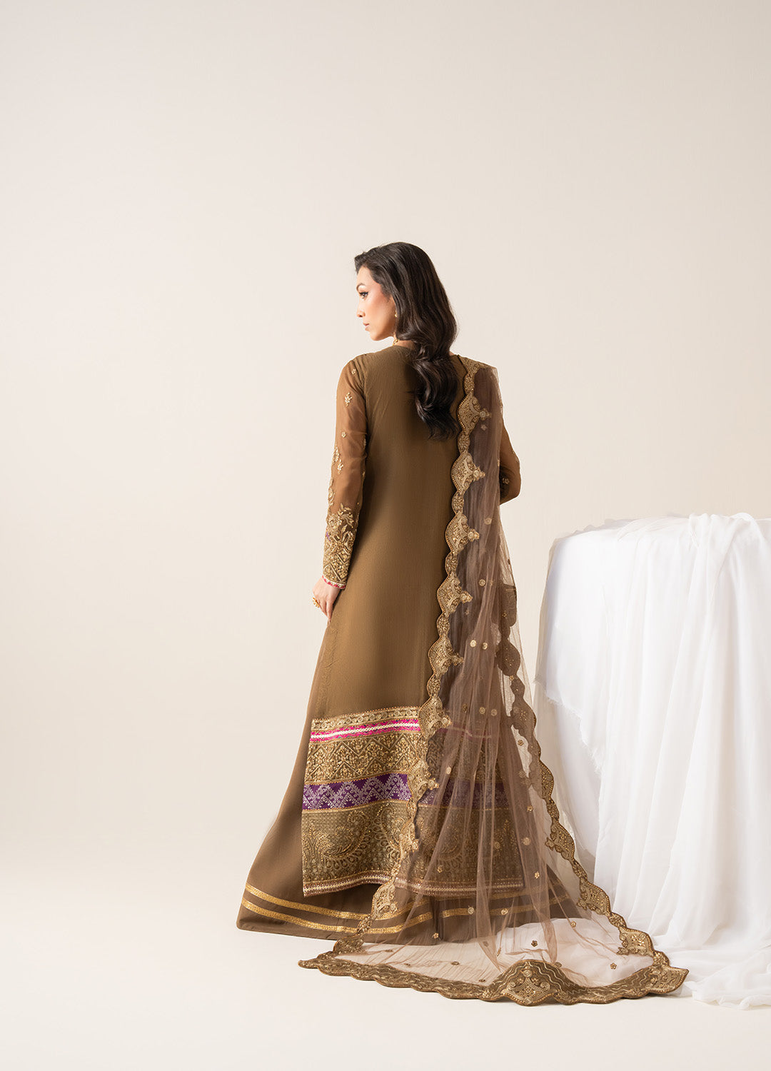 Embroidered Chiffon OLYMPE