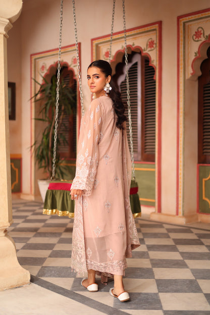Nurin Chiffon - Nude Pink