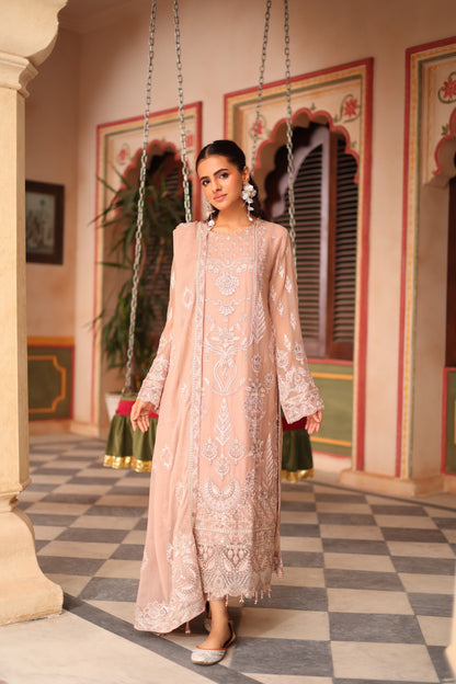 Nurin Chiffon - Nude Pink