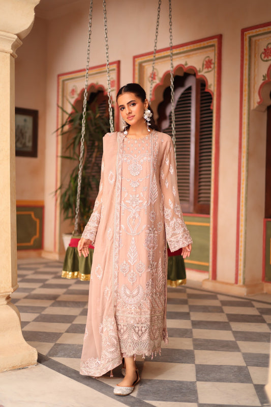 Nurin Chiffon - Nude Pink