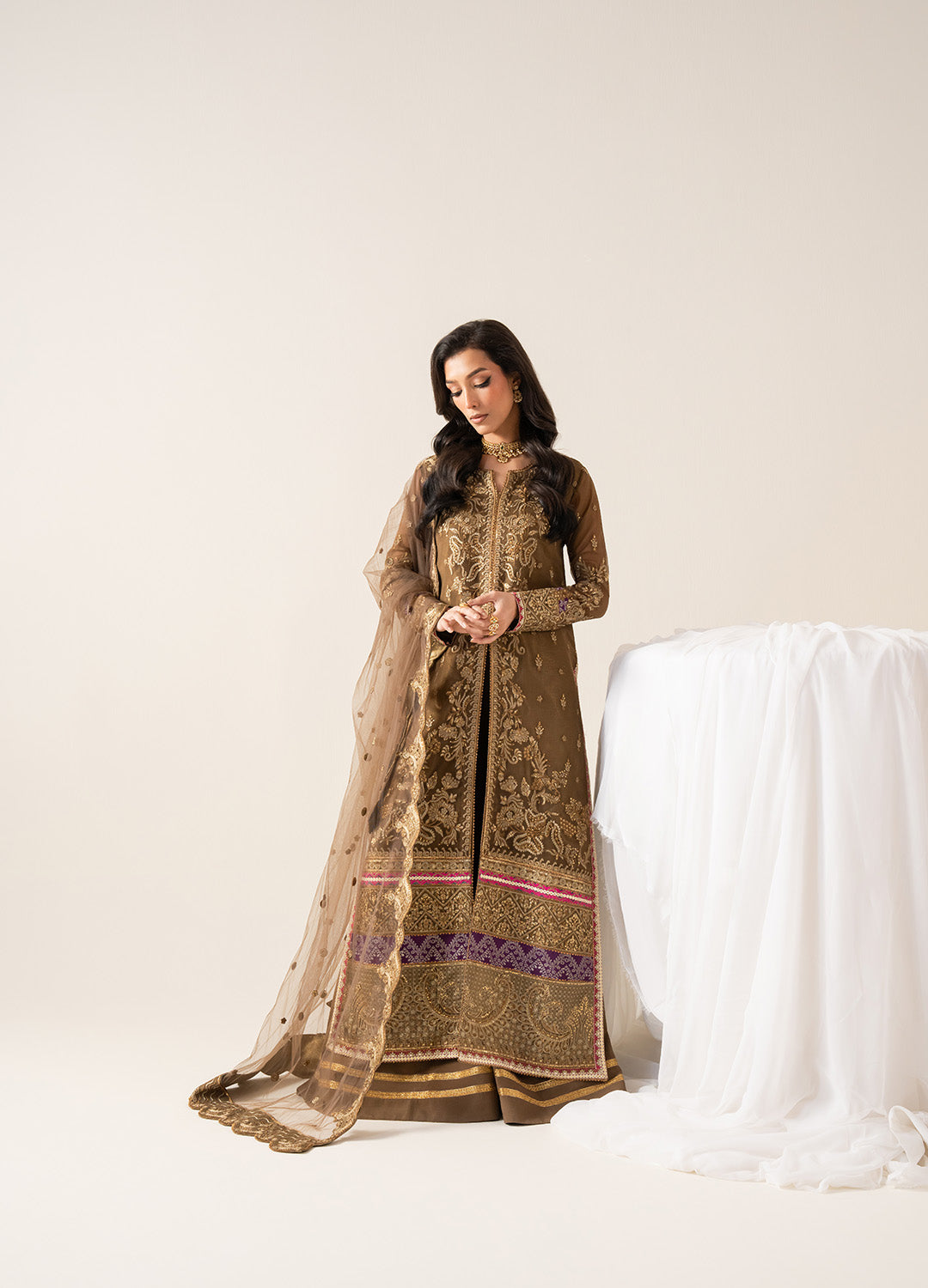 Embroidered Chiffon OLYMPE