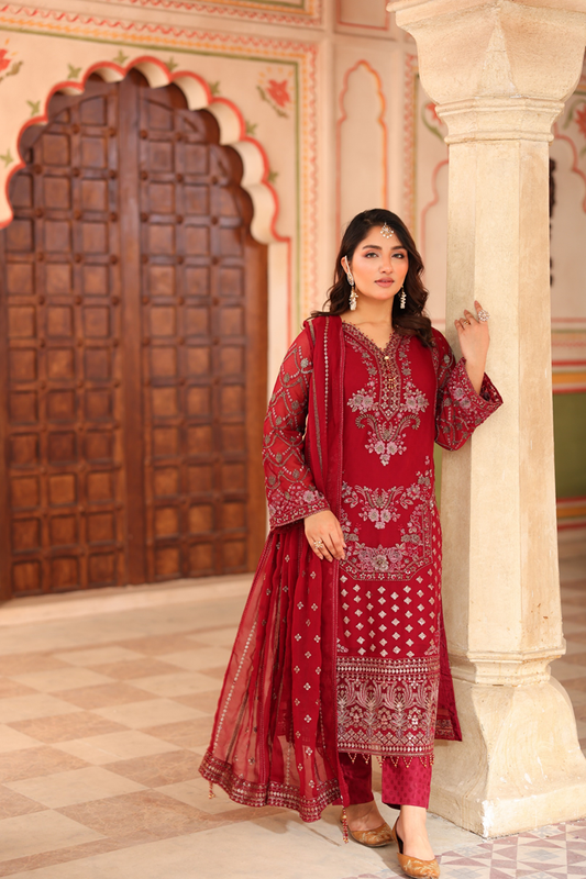 Nurin Chiffon - Burgundy