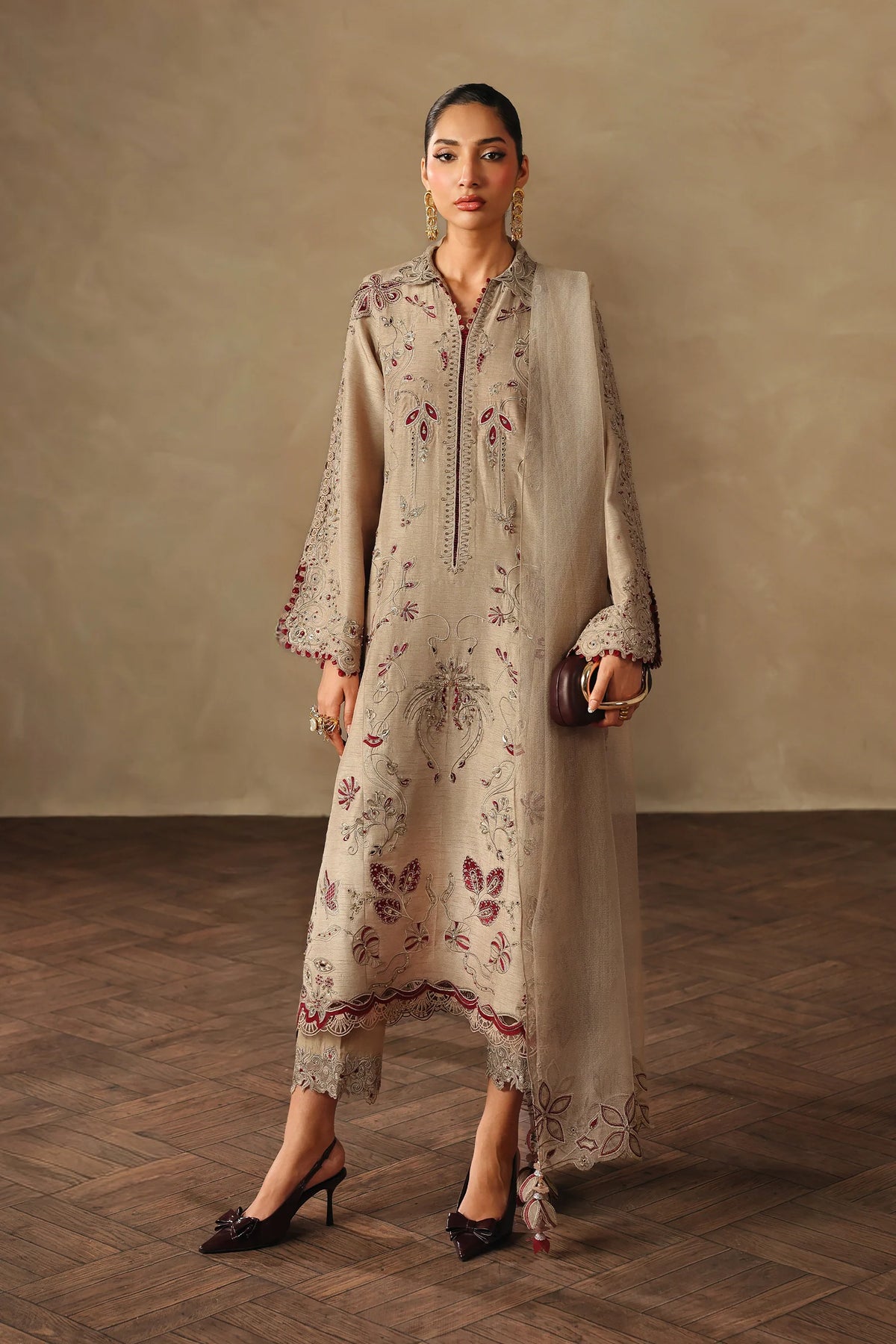Qalamkar Luxury Pret - 01
